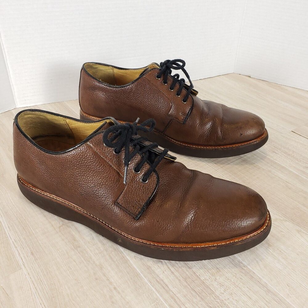 Samuel Hubbard Founder Oxford Men’s 10 Brown Pebble Leather Comfort Shoe